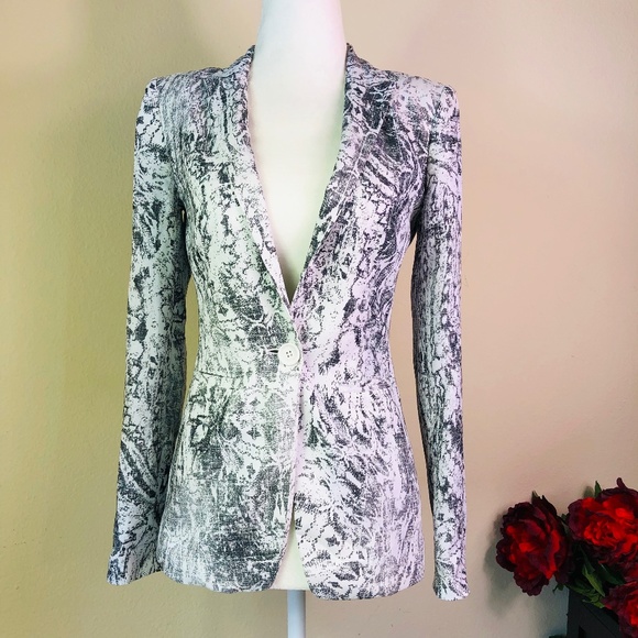 Armani Exchange Jackets & Blazers - A/X Armani Exchange White Carey Floral Blazer  P0